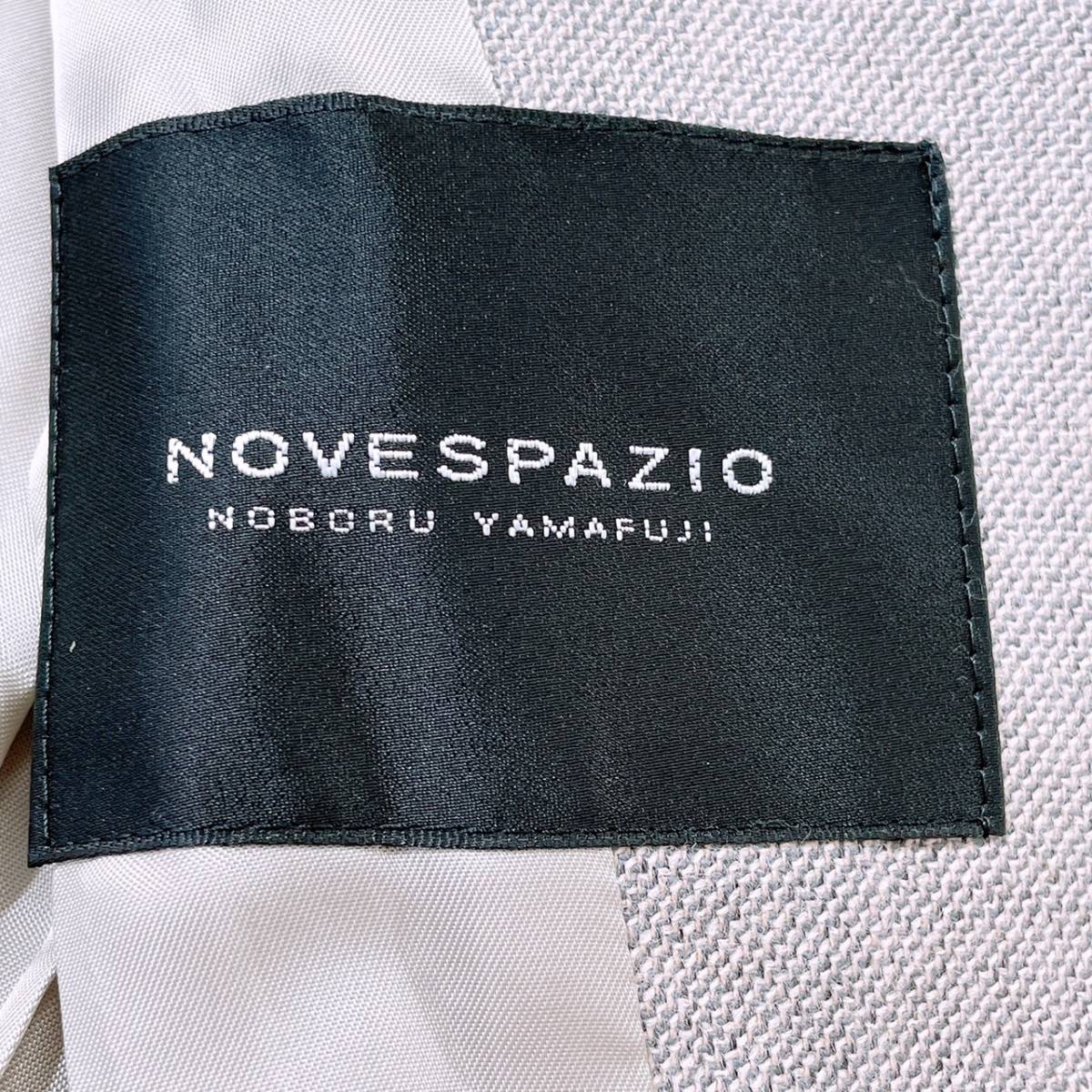 【02000】 NOVESPAZIO ノーベスパジオ スーツ セットアップ 上下スーツセット ジャケット スカート シングルボタン グレージュ 38 M