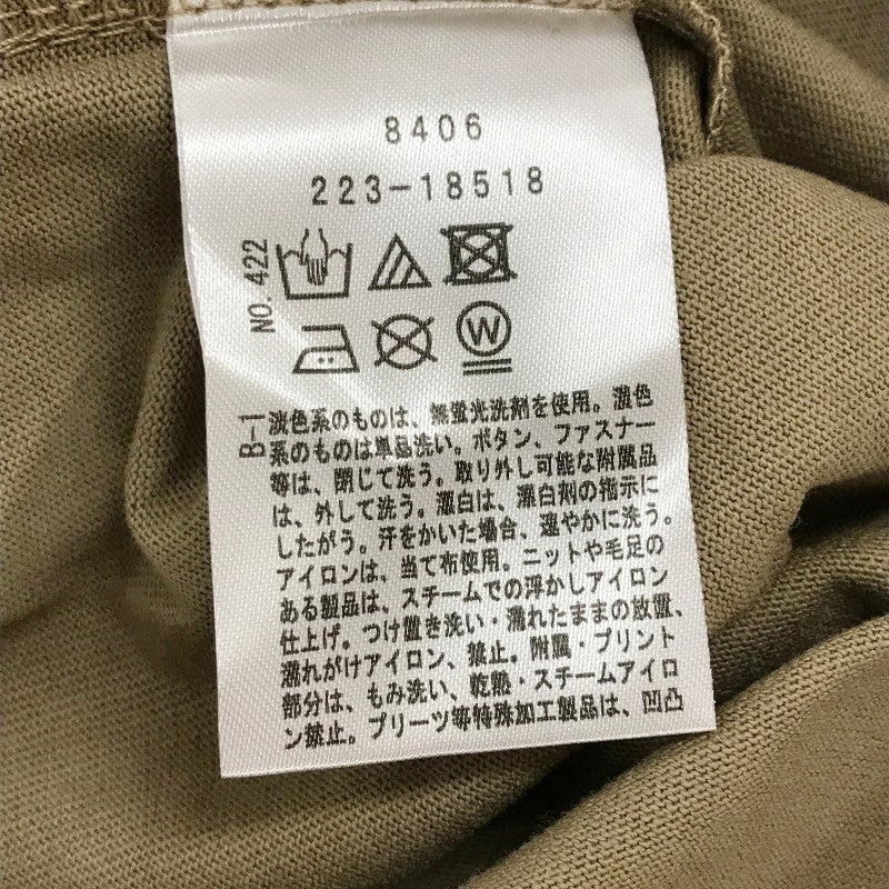 【02955】 新古品 BASE CONTROL ベースコントロール 半袖Tシャツ カットソー サイズXL ブラウン シンプル ブランドロゴ メンズ 定価2700円