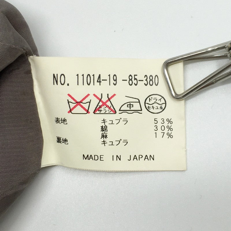 【04959】 ANAYI アナイ ミニスカート サイズ38 / 約M グレー 日本製 無地 プレーン スリット かわいい オシャレ ファスナー レディース