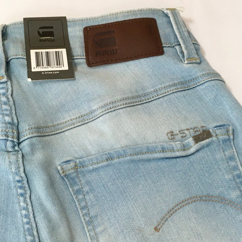 【07619】 新古品 G-STAR RAW ジースターロゥ デニム ジーンズ ジーパン サイズW24 L32 / 約S ブルー STRAIGHT ストレッチ レディース