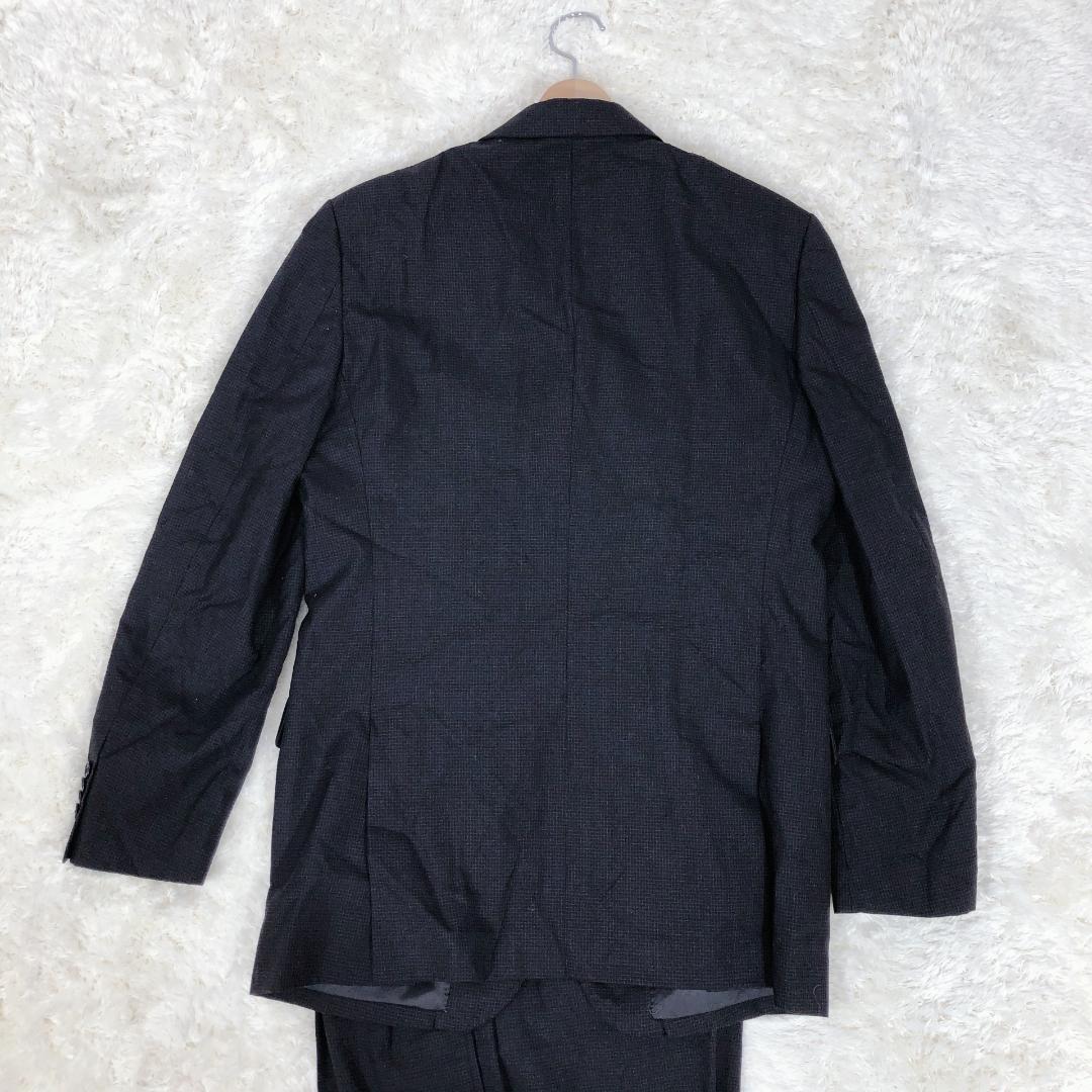 【07709】 COMME CA ISM コムサイズム セットアップ スーツ Mサイズ 黒 ブラック 上下セット ジャケット パンツ フォーマル オフィス 大人