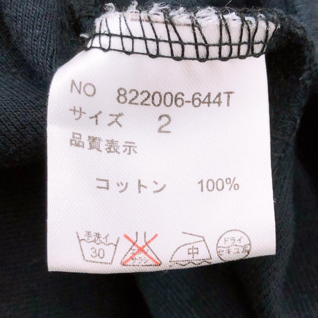 【09067】美品 パーカー 黒 シンプル カジュアル 2 長袖 防寒 フードあり 薄手 重ね着 羽織 ブラック ジップアップ レディース