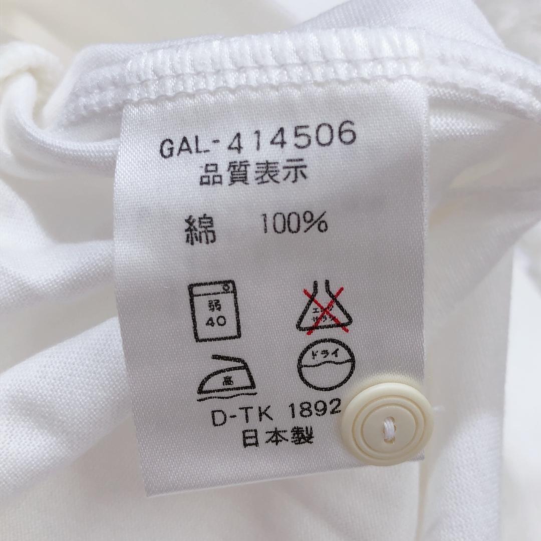 【09638】 Glen Abbey グレンアビー ポロシャツ ゴルフウェア カットソー ９ ホワイト 刺繍 春夏 シンプル 清潔感 レディース