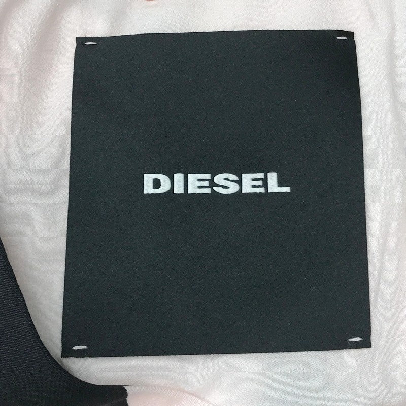 【10346】 新古品 DIESEL ディーゼル 七分袖ブラウス サイズXS(SS) ピンク 可愛い 総柄 個性的 おしゃれ ユニーク レディース