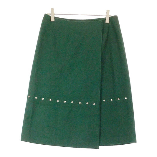 【12826】 VIVAYOU ビバユー ひざ丈スカート サイズS グリーン シンプル おしゃれ フェミニン 上品 大人っぽい レディース