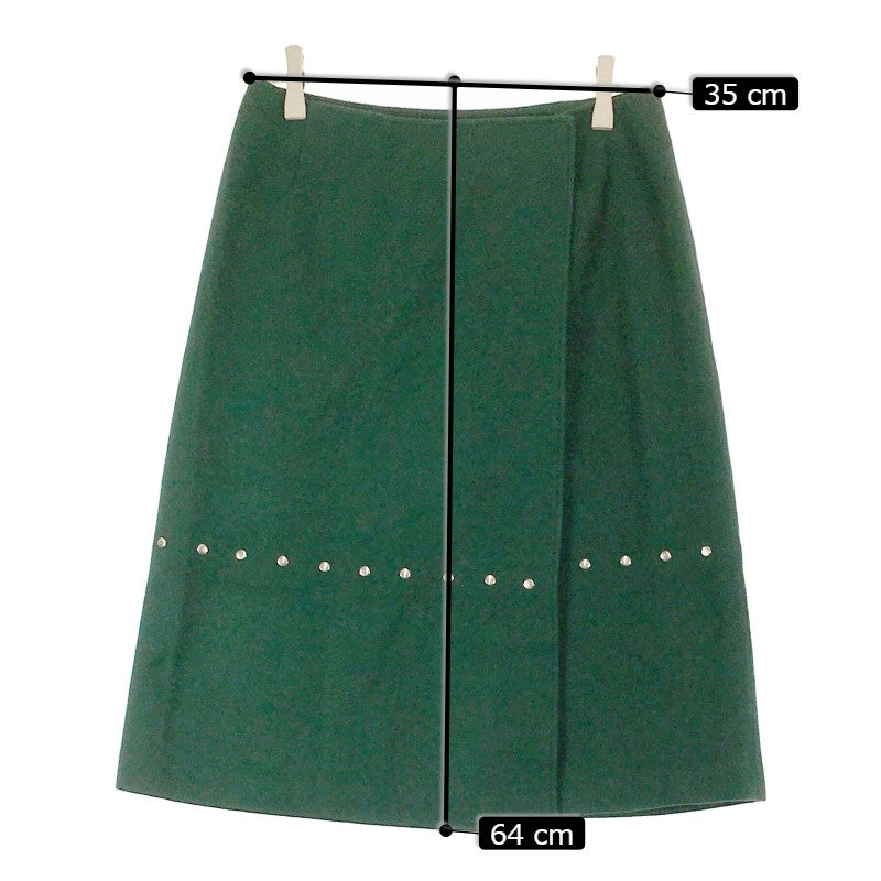 【12826】 VIVAYOU ビバユー ひざ丈スカート サイズS グリーン シンプル おしゃれ フェミニン 上品 大人っぽい レディース