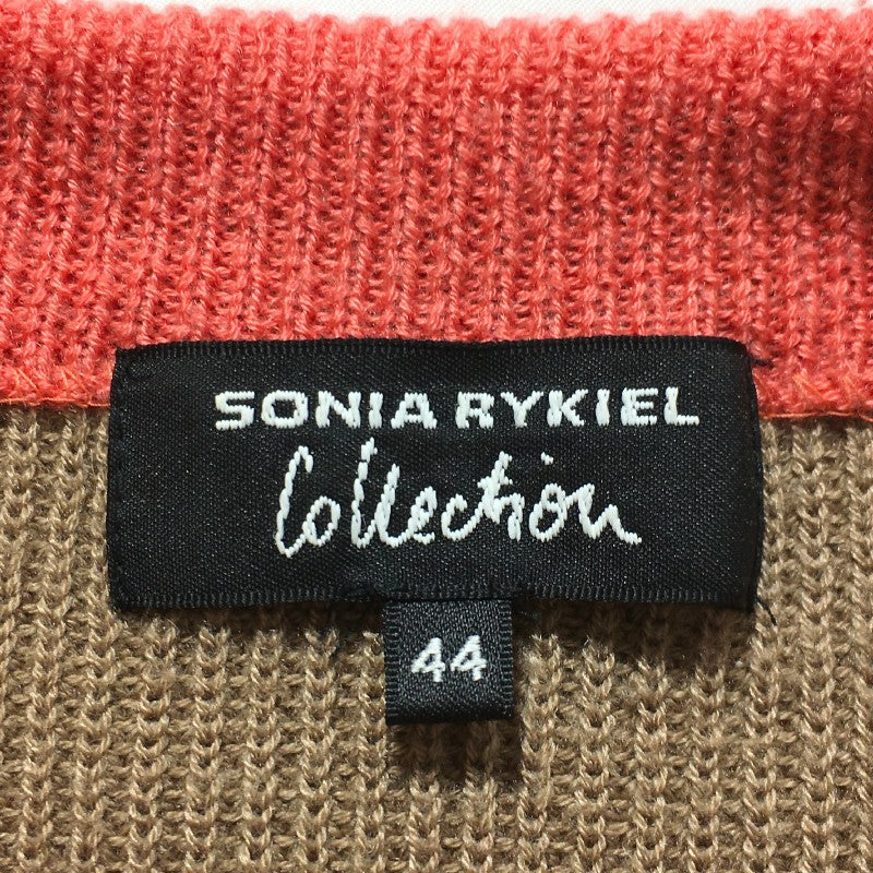 【13400】 Sonia Rykiel ソニアリキエル セーター サイズ44 / 約XXL ブラウン シンプル オシャレ フォーマル レディース