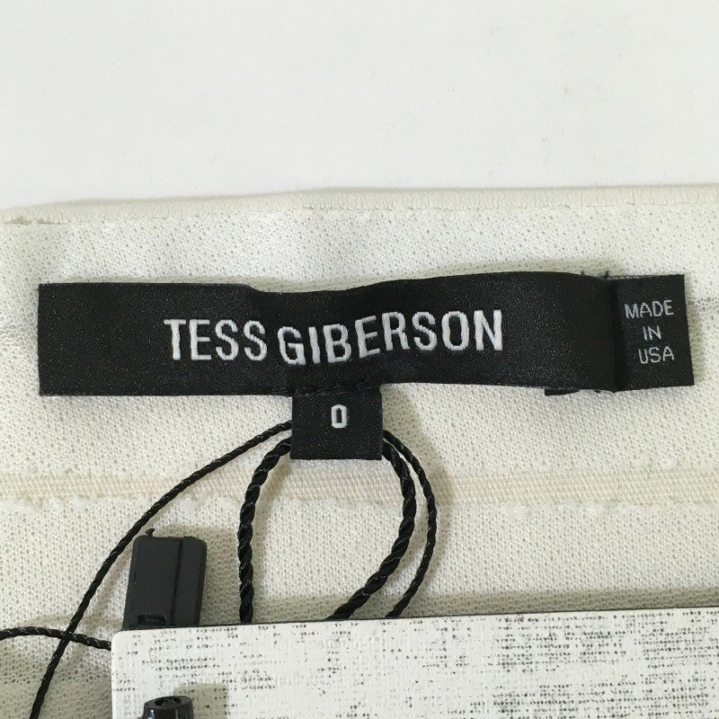 【14578】 新古品 TESS GIBERSON テスギバーソン トップス サイズ0 / 約S ホワイト ビスチェ シンプル 無地 レディース 定価68000円