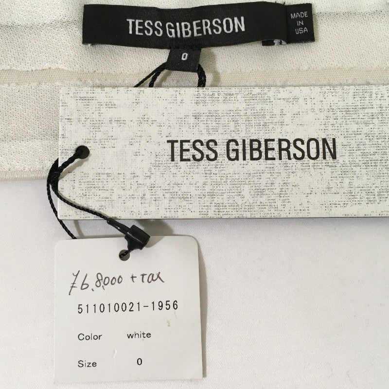 【14578】 新古品 TESS GIBERSON テスギバーソン トップス サイズ0 / 約S ホワイト ビスチェ シンプル 無地 レディース 定価68000円