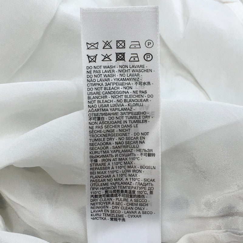 【14952】 新古品 DIESEL ディーゼル チュニック サイズXXS ホワイト シアーシャツ ロング丈 スカル柄 体型カバー レディース
