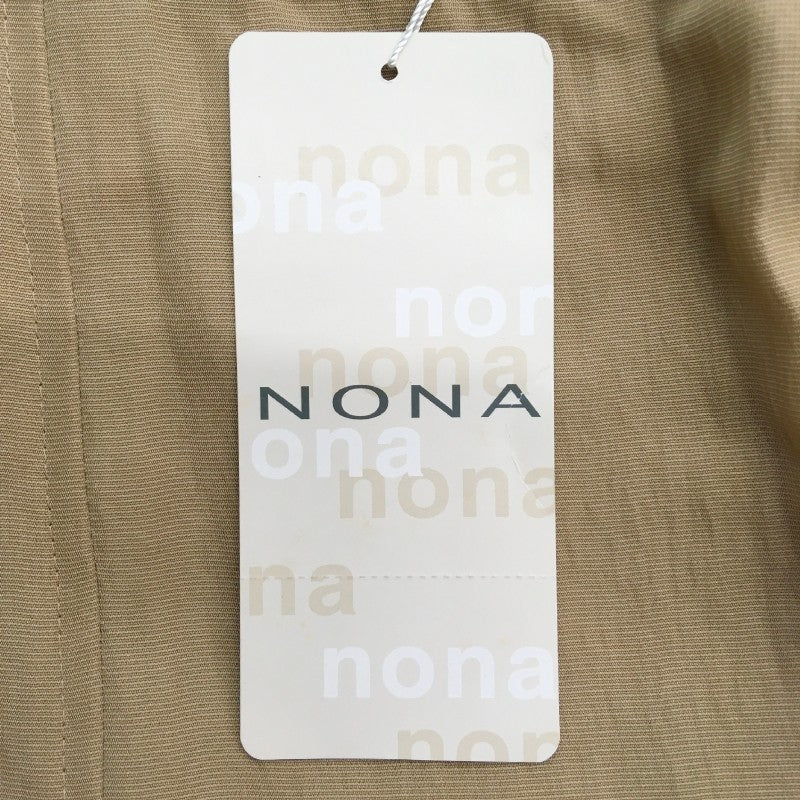 【15002】 新古品 NONA ノナ ロングスカート サイズ09 / 約M ベージュ ファスナー スリット シンプル 穿きやすい オシャレ レディース