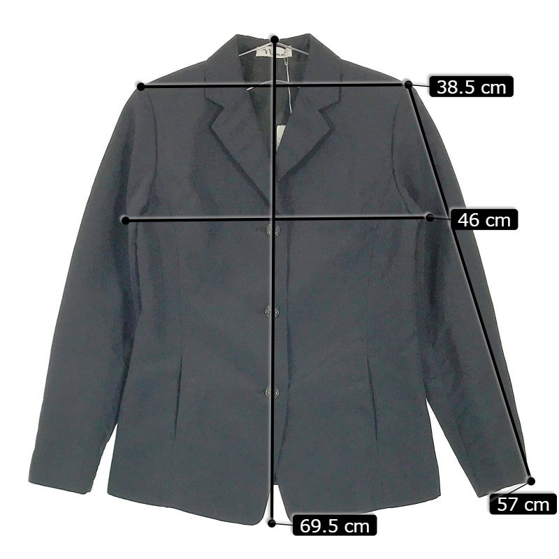【17493】 新古品 Nanri ジャケット サイズ09 / 約M ブラック フォーマル オフィス ビジネスシーン かっこいい レディース 定価29900円