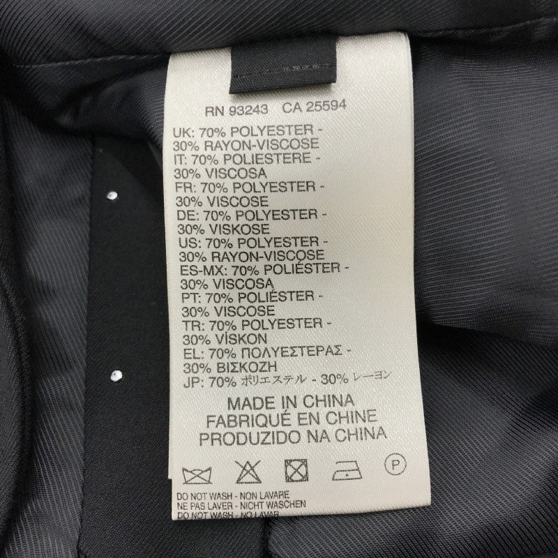 【17617】 新古品 DIESEL ディーゼル テーラードジャケット サイズXS ブラック ドット柄 スタッズ フェイクポケット カッコいい レディース