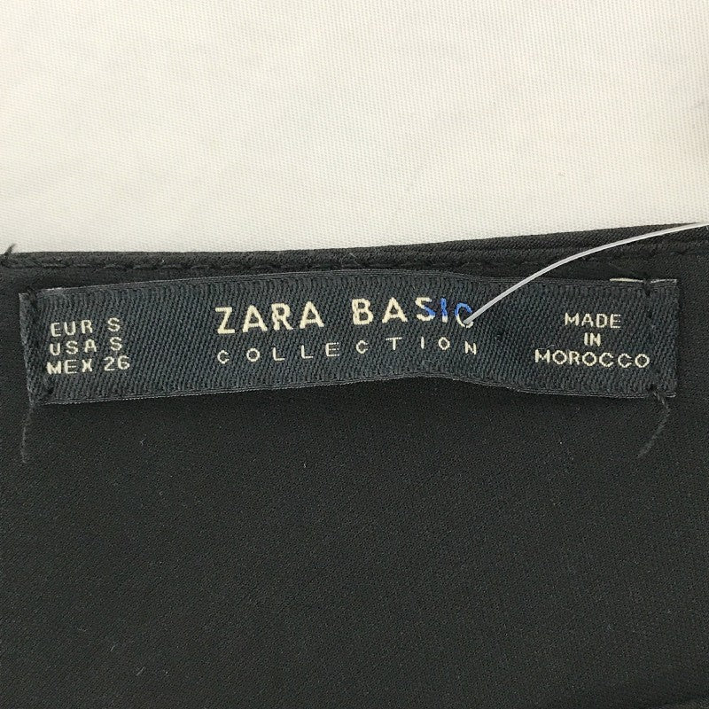 【19030】 新古品 ZARA BASIC ザラベーシック トップス サイズS ブラック シンプル カジュアル きれいめ ストリート モノトーン レディース