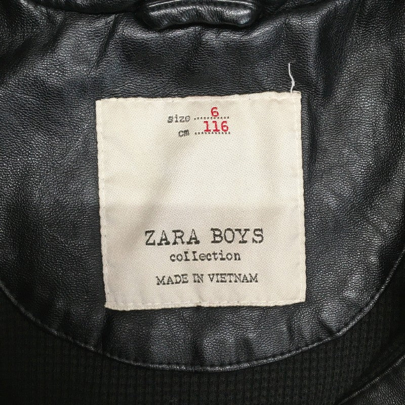 【20170】 ZARA BOYS ザラボーイズ ライダースジャケット サイズ116cm ブラック かっこいい オシャレ 子供服 男の子 キッズ