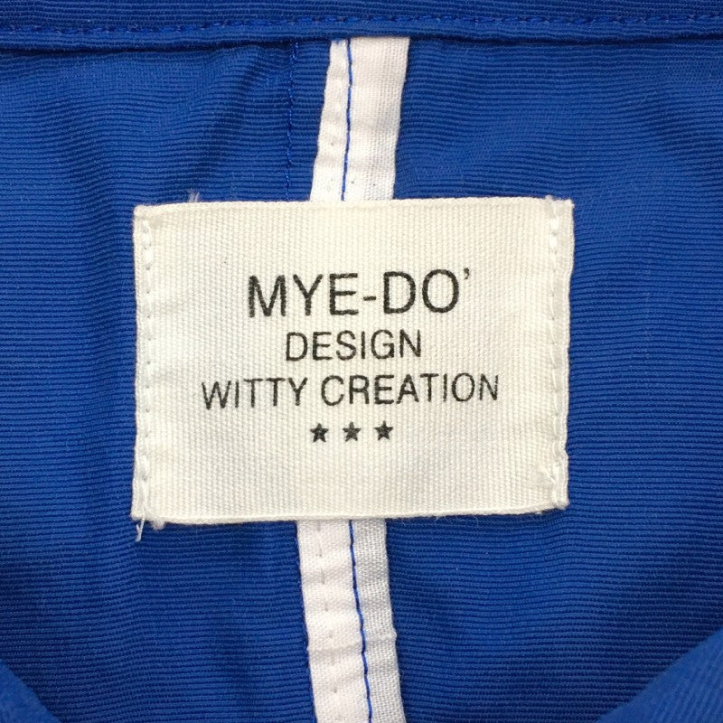 【21368】 MYE-DO' DESIGN WITTY CREATION スプリングコート ブルー サイズL相当 ナイロン100% 清涼感 カジュアル 無地 プレーン メンズ