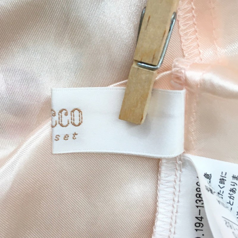【27865】 tocco closet トッコクローゼット ロングスカート サイズM ピンク チュール素材 ポリエステル100% 花柄 オシャレ レディース