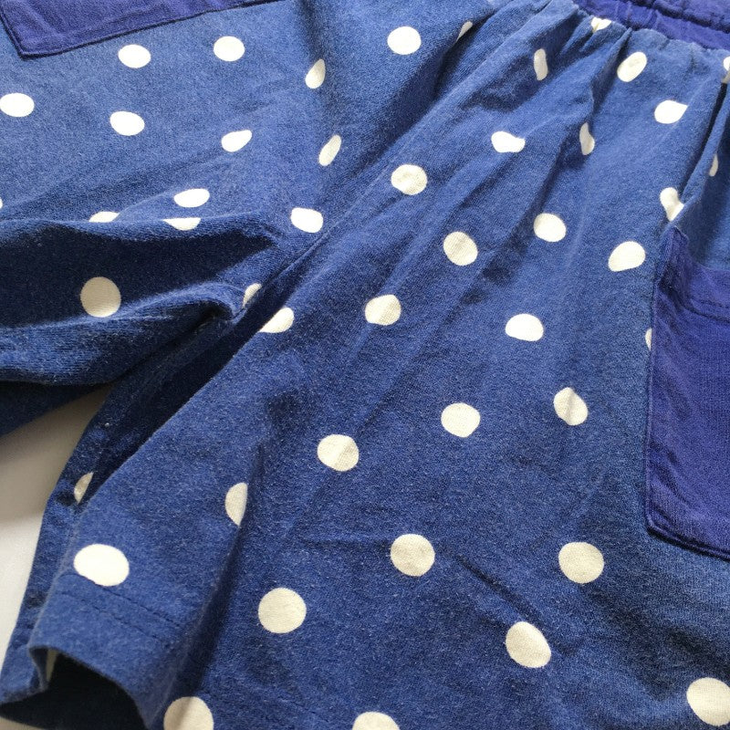 【28242】 knitpranner ニットプランナー ショートパンツ サイズ140 ネイビー 子供服 女の子 可愛い 水玉 ポップ ポケット付き キッズ