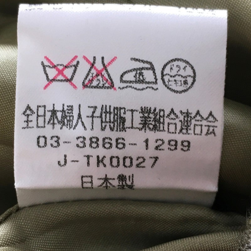【28259】 新古品 ジャンパー ブルゾン サイズ13 / 約XL(LL) モスグリーン ボタン 大人っぽい かっこいい あたたかい レディース