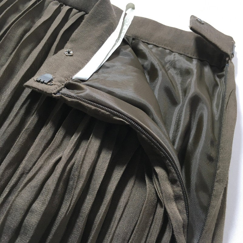 【29270】 新古品 DUSOL デュソール ロングスカート サイズ11+ / 約XL(LL) ブラウン 刺繍 上品 フェミニン レディース 定価28000円