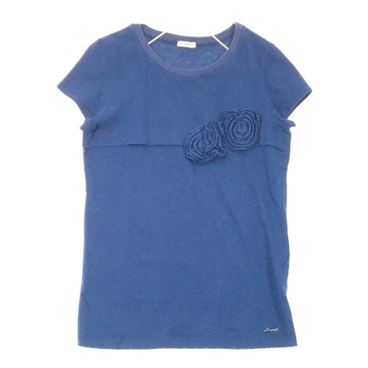 【29501】 simonetta シモネッタ 半袖Tシャツ カットソー サイズ14/158 ブルー サイズ160相当 色鮮やか 可愛い オシャレ シンプル キッズ