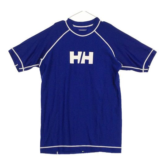 【29850】 HELLY HANSEN ヘリーハンセン 半袖Tシャツ カットソー サイズWL ブルー サイズ160cm相当 ブランドロゴ レディース