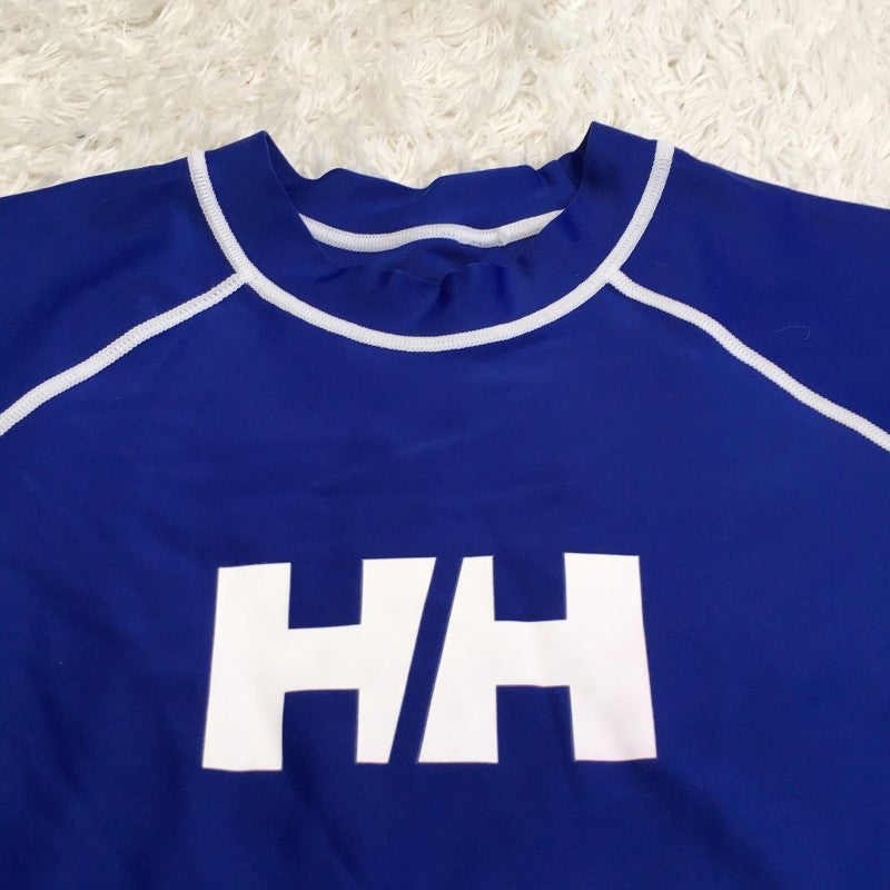 【29850】 HELLY HANSEN ヘリーハンセン 半袖Tシャツ カットソー サイズWL ブルー サイズ160cm相当 ブランドロゴ レディース