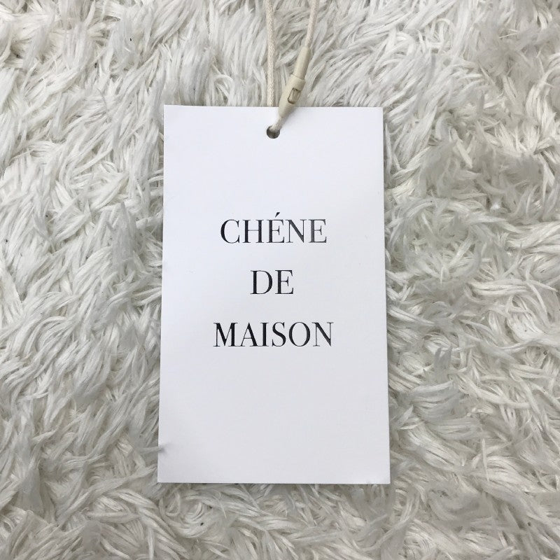 【30145】 新古品 CHENE DE MAISON シェヌドメゾン トップス ホワイト シンプル フリル 可愛い 明るい XSサイズ相当 レディース