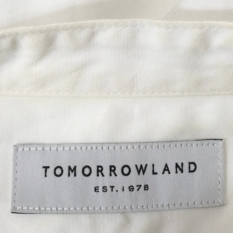 【30709】 TOMORROWLAND トゥモローランド 長袖シャツ サイズXS ホワイト コットン100% 清涼感 オフィス 仕事用 肌触り良い メンズ