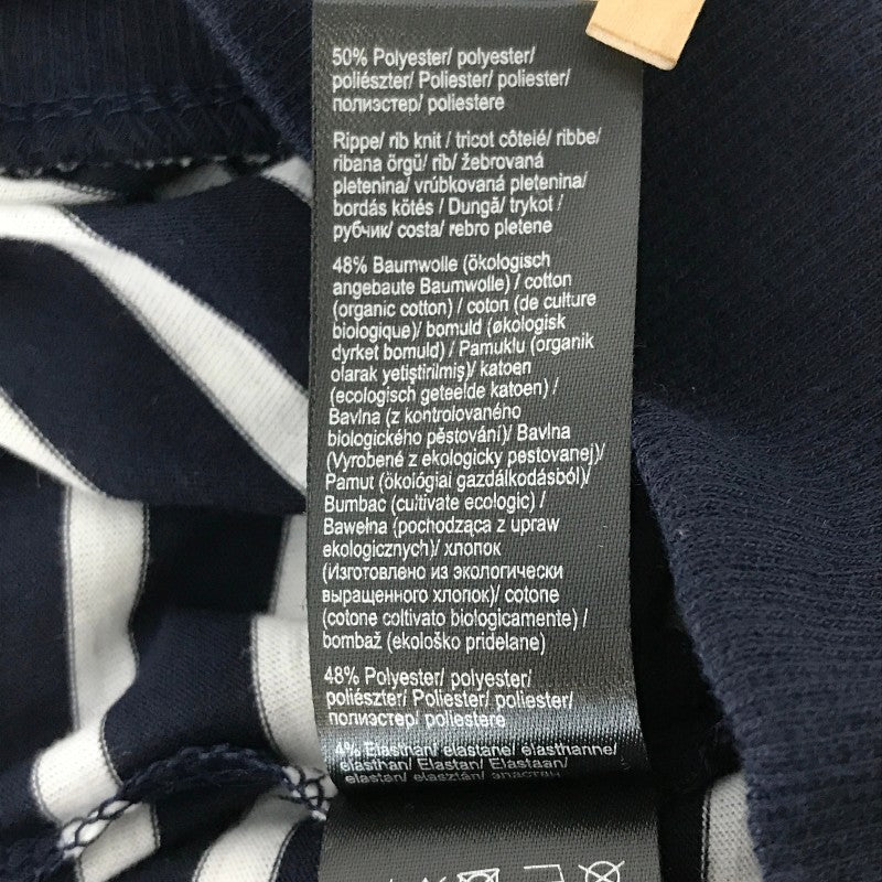 【31438】 新古品 Tchibo チボー 半袖Tシャツ カットソー サイズS ネイビー クルーネック ボーダー ドルマンスリーブ レディース