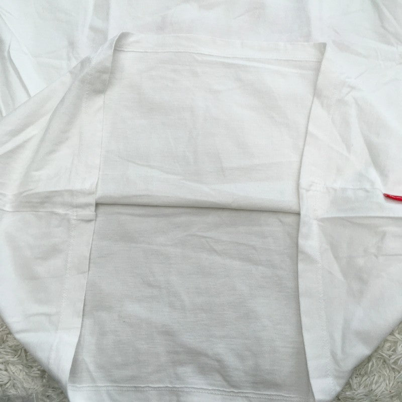 【31453】 old summer オールドサマー 半袖Tシャツ カットソー ホワイト 丸首 サイズL相当 バックプリント カジュアル レディース