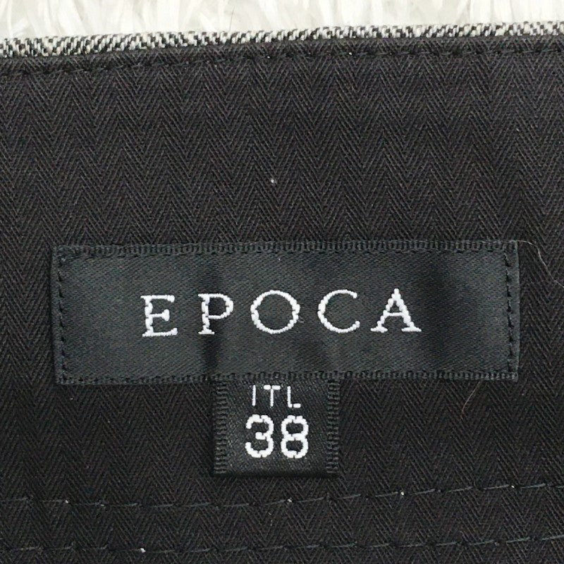 【31613】 EPOCA エポカ ひざ丈スカート サイズ38 / 約M グレー ボタン シンプル 無地 カジュアル かっこいい オシャレ レディース
