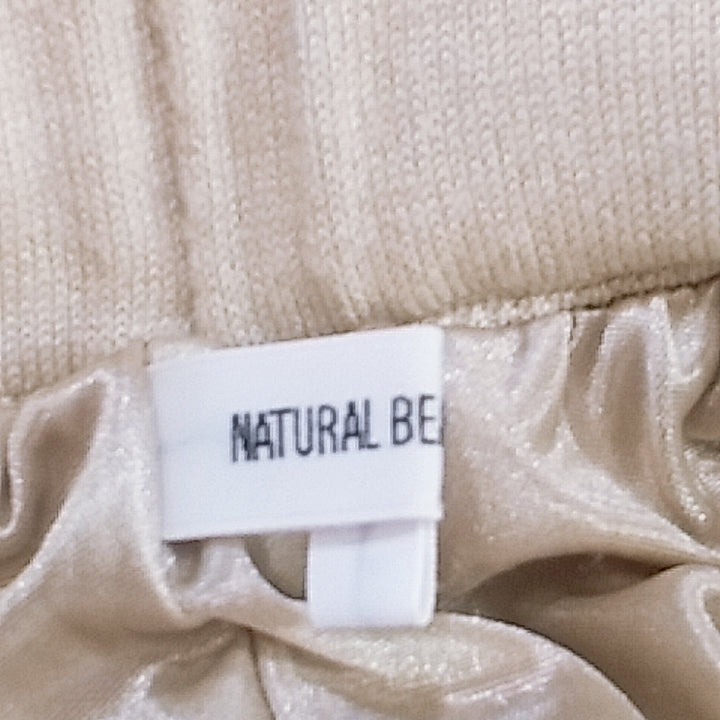 【28199】 N.Natural Beauty Basic  エヌナチュラルビューティベーシック ロングスカート サイズM ベージュ プリーツ 秋冬 レディース