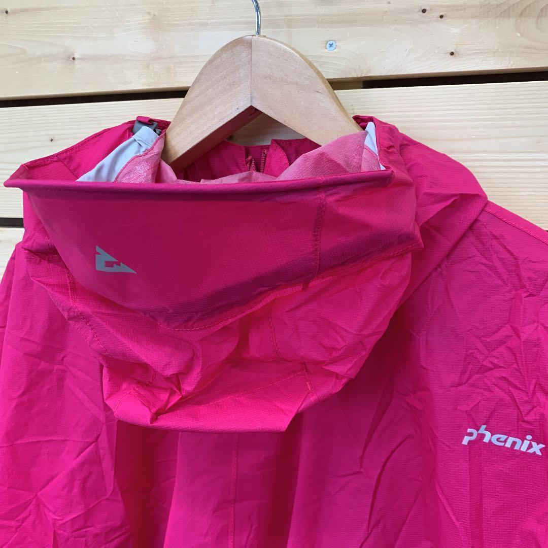 【01173】 phenix フェニックス レインコート レインポンチョ M ピンク 新品 タグ付き おしゃれ かわいい 雨用 ラフ 楽ちん