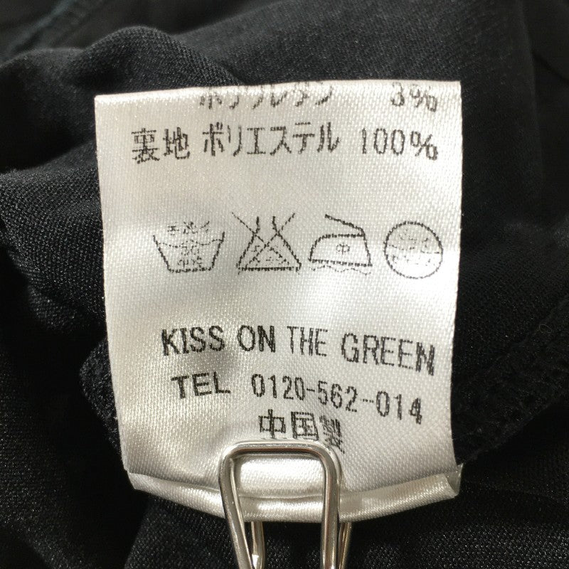 【01413】 KISS ON THE GREEN キスオンザグリーン ミニスカート サイズ2 / 約M ブラック ゴルフウェア スポーティ シンプル レディース