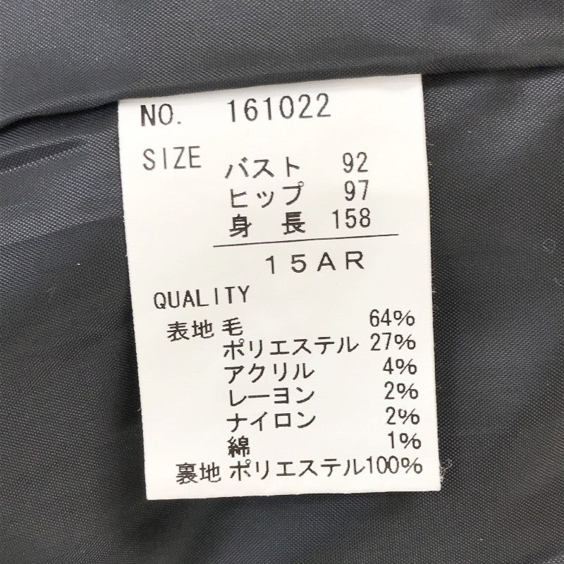 【01428】 PART2 BY JUNKO SHIMADA パートツーバイジュンコシマダ テーラードジャケット サイズ15AR / 約L グレー かっこいい レディース
