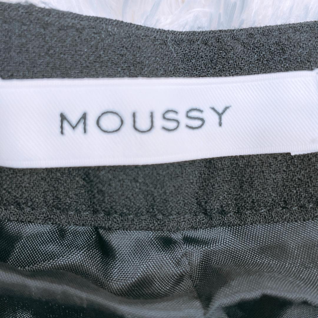【01721】 美品 MOUSSY マウジー ガウチョパンツ スカーチョ ワイドパンツ 黒 ブラック カジュアル F トレンド