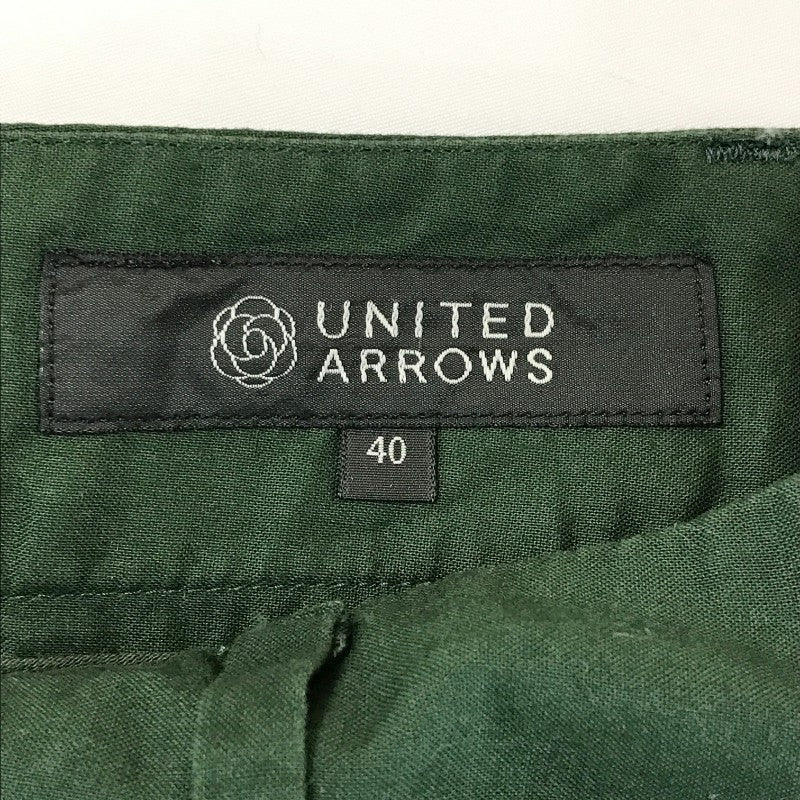 【02113】 UNITED ARROWS ユナイテッドアローズ ショートパンツ サイズ40 / 約L グリーン レース カジュアル 可愛い ガーリー レディース