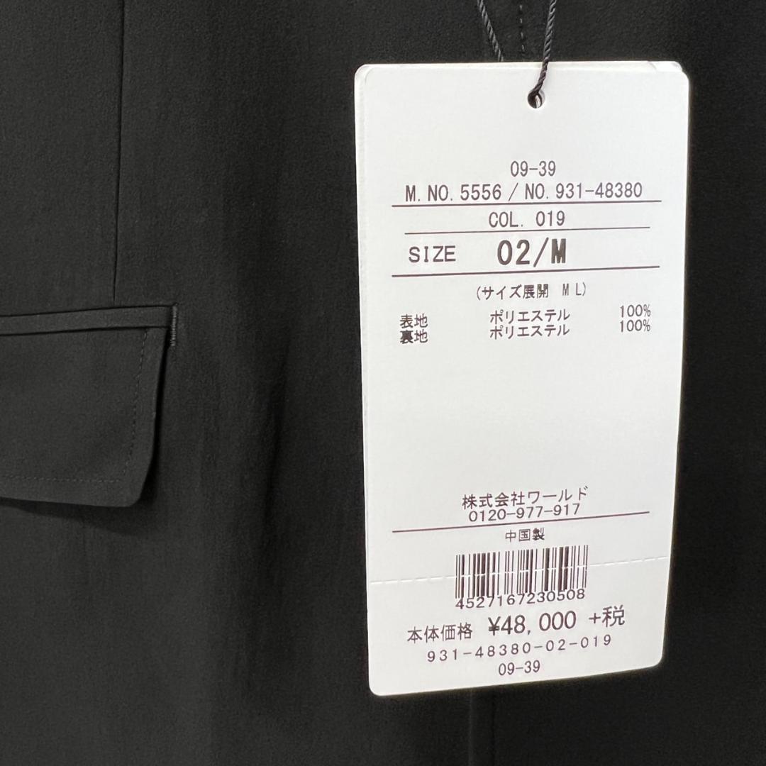 【02747】TAKEOKIKUCHI タケオキクチ ジャケット M 黒 スーツ 軽い 新品 タグ付き おしゃれ シック フォーマル シンプル オケージョン