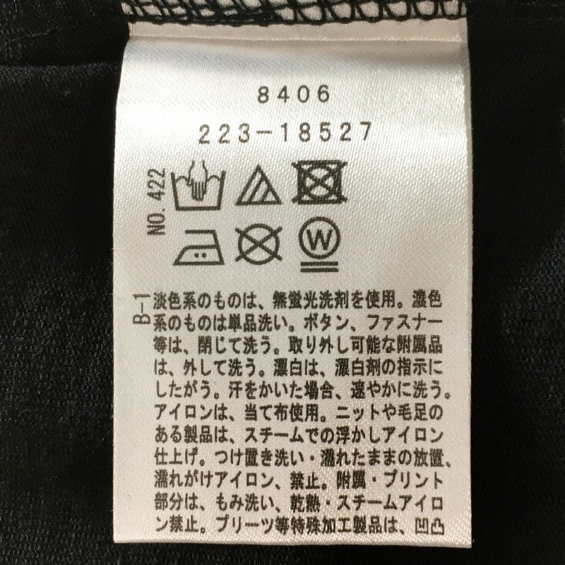 【02958】 新古品 BASE CONTROL ベースコントロール 半袖Tシャツ カットソー サイズ01 / 約S ブラック プリント メンズ 定価3500円