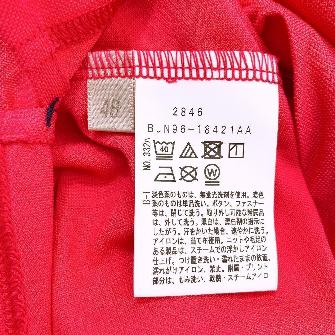 【03145】 adabat アダバット トップス ポロシャツ 長袖ポロシャツ 48 ライトピンク 新品未使用 長袖 カジュアル シンプル メンズ クール