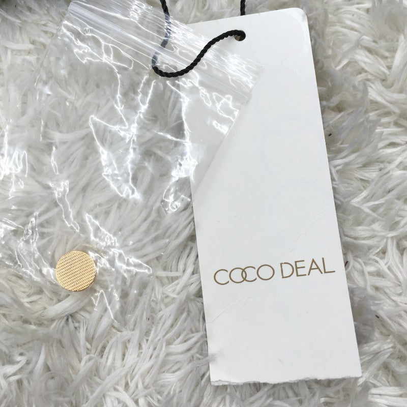 【03288】 新古品 COCO DEAL ココディール カーディガン サイズ2 / 約M ネイビー シンプル 暖かい 厚手生地 レディース 定価7000円