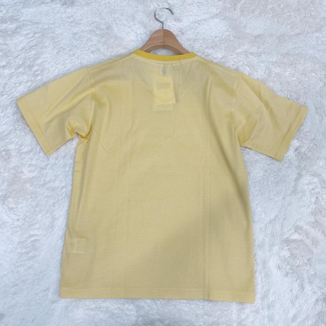 【03319】TAKEOKIKUCHI タケオキクチ 半袖Tシャツ トップス イエロー 黄色 丸ネック カジュアル 夏