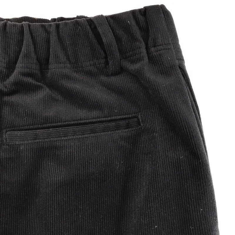 【04556】 無印良品 ムジルシリョウヒン ロングスカート サイズM-L ブラック 台形スカート コーデュロイ オフィスカジュアル レディース