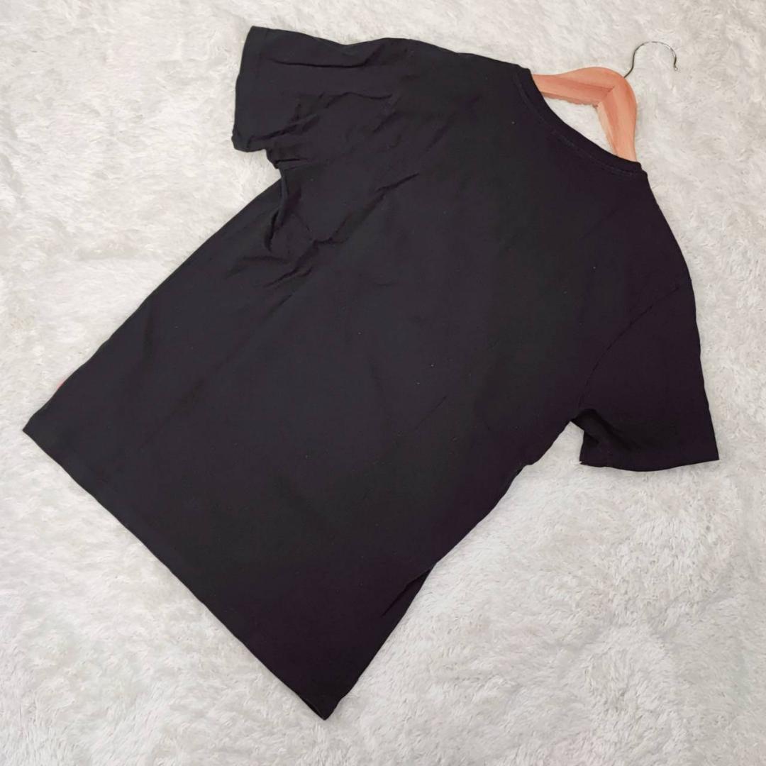 【04669】 GU 半袖Tシャツ カットソー プリントT S ブラック 黒 コカ・コーラプリント ジーユー メンズ