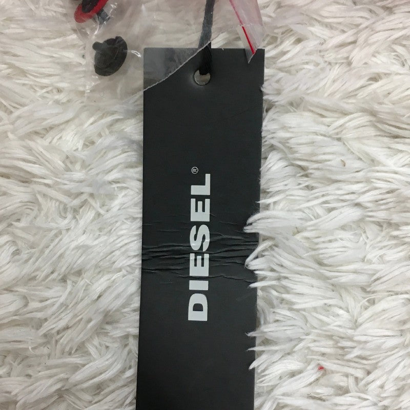 【04757】 新古品 DIESEL ディーゼル ひざ丈ワンピース サイズXS レッド 襟 半袖 ハート柄 ドット柄 水玉模様 かわいい レディース