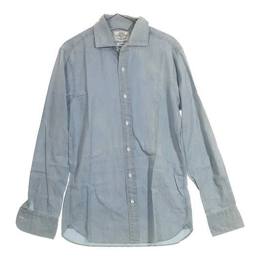 【05323】 UNITED ARROWS ユナイテッド アローズ シャツ ライトブルー 37 羽織り 襟付き 長袖 水色 シンプル