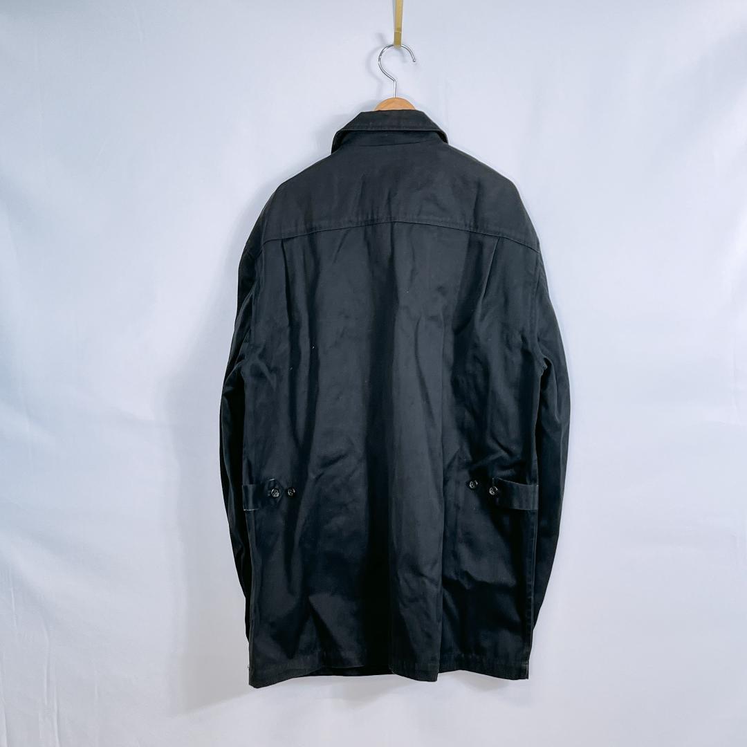 【05522】 プリケット ジャケット XL ブラック カジュアル 黒 メンズ 長袖 ボタン ポケット 襟付き かっこいい