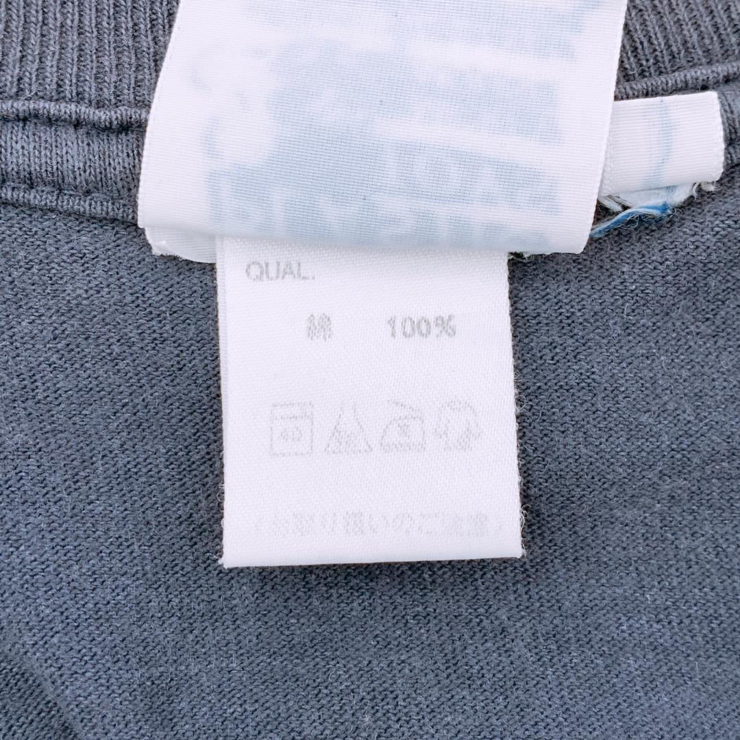 【05539】 PLASTIC TOYS 半袖 Tシャツ カットソー ワイド オーバーサイズ ミッキー ディズニー L ネイビー メンズ