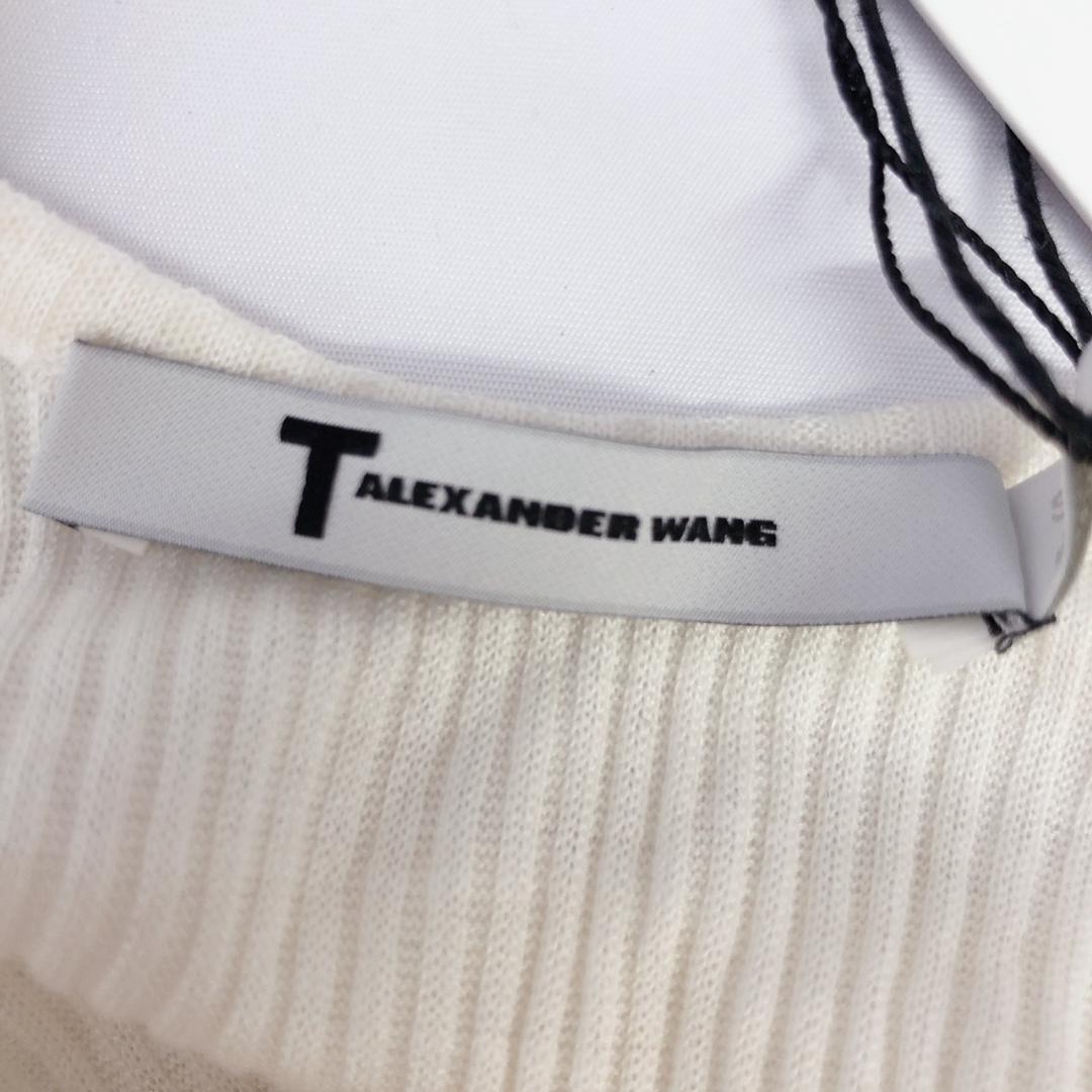 【06043】 ALEXANDER WANG アレキサンダーワン キャミソール 白 XS タイト ホワイト シンプル 新品 未使用 タグ付き